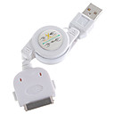 Retractable USB Charging Cable for iPod/iPhone 3G/3GS