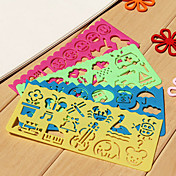 Children's Easy Drawing Ruler (Random Colors)