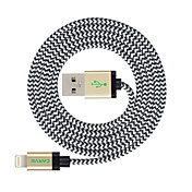 MFI 3M(10ft) Braided Lightning Cable USB ...