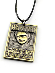 Plus daccessoires Inspiré par One Piece Roronoa Zoro Anime Accessoires de Cosplay Colliers Doré