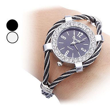 Stylish Women's Steel Analog Quartz Bracelet Watch (Assorted Colors)