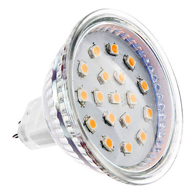 GU5.3 MR16 4W 15x2835SMD 300LM 2700K Warm White Light LED Spot Bulb (12V)