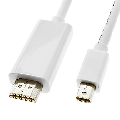 1.8M 6FT Thunderbolt Male to HDMI V1.4 Male Cable White for MacBook Air/MacBook Pro/iMac/Mac mini