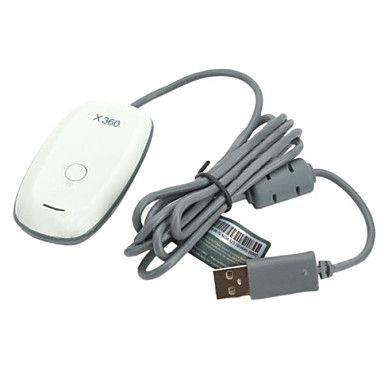 PC Wireless Gaming USB Receiver Adapter for XBOX 360 Controller (White)