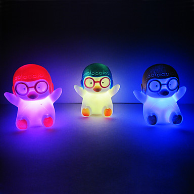 Penguin Rotocast Color-changing Night Light(Random Color)