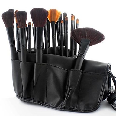 32PCS Professional Goat Hair Black Handle Makeup Brush With Free Case