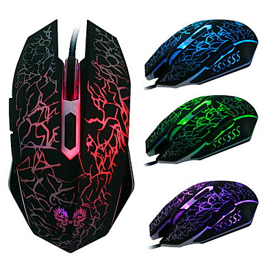 USB Wired Gaming Mouse 2400 DPI 6D With Colorful LED Light Luminous