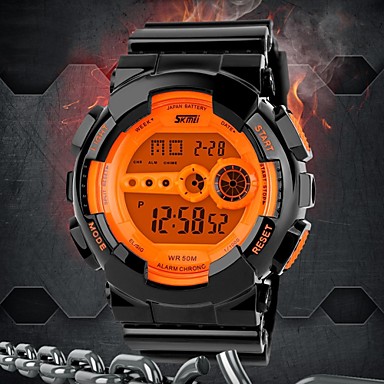 Men's Multifunctional Digital Rubber Band Sporty Wrist Watch (Assorted Colors)