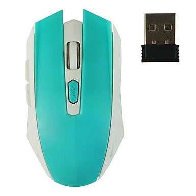 USB Wireless 2.4G Optical Mouse (Assorted Colors)