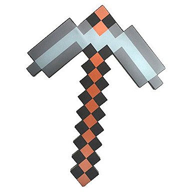 Minecraft  Diamond EVA Foam Gray Pickaxe