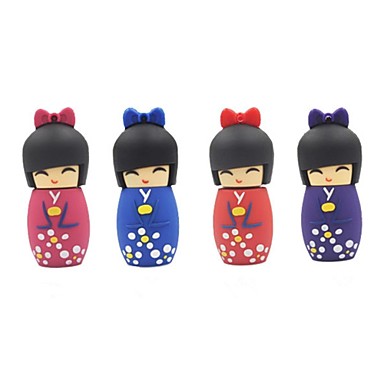 4GB Artoon Japanese Doll USB 2.0 Flash Pen Drive Random Color