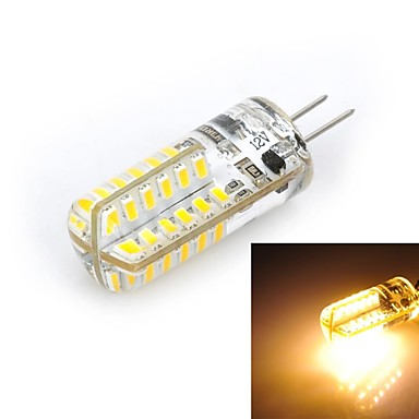 Marsing® G4 Cross Silicone Seal 5W 500lm 3500K 48 x SMD 3014 LED Warm White Light Bulb Lamp (AC12V) 