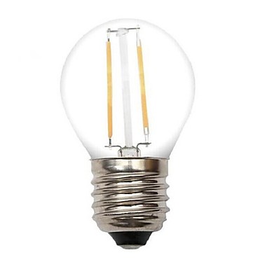 E27  2.2W 2XCOB  200LM 2800-3200K Warm White LED  Filament Candle Light(AC230V)