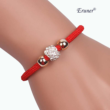 Eruner®Three beads Alloy Handmade Zircon Bracelets