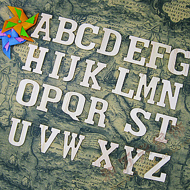 26 DIY Letter Sign Set Decoration ,Wood