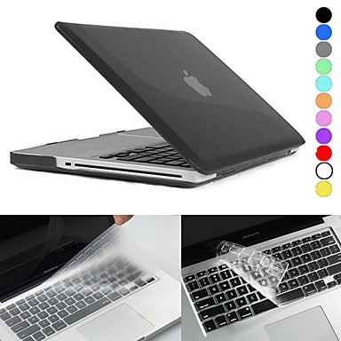 Hat-Prince Matte Hard Protective PC Full Body Case and Keyboard Film for MacBook Pro 13.3