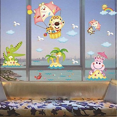 Flytt dyrenes havet formet barnerom vegg klistremerke 2864653 2016 ...