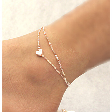 Heart Shape  Love Alloy Anklet Daily/Casual 1pc