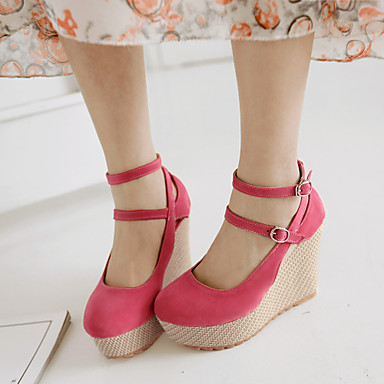 sepatu wanita suede imitasi hak wedge wedge pumps hak tinggi kantor karir gaun hitam merah sepatu wanita suede imitasi hak wedge wedge pumps hak tinggi kantor karir gaun hitam merah