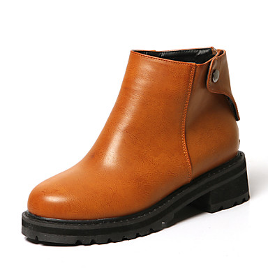low heel platform booties