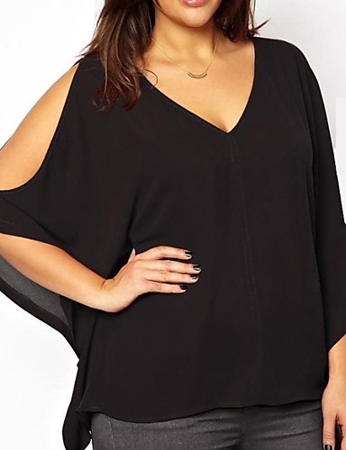 women's plus size polyester blouses