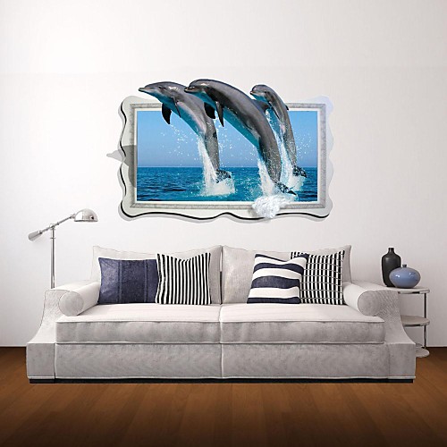 Adesivi murali 3d stickers murali, delfini adesivi murali decor in ...