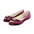satin peep toe flats